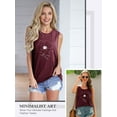 thumbnail image 2 of ZXSXSY Womens Graphic Tank Tops Summer Casual Crew Neck Sleeveless Tops Floral Print Vests, 2 of 6