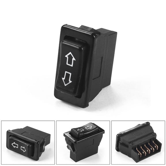 12V 20A 5 Pin 2 Way Car Power Window Switch Button Door Lock Control Plastic