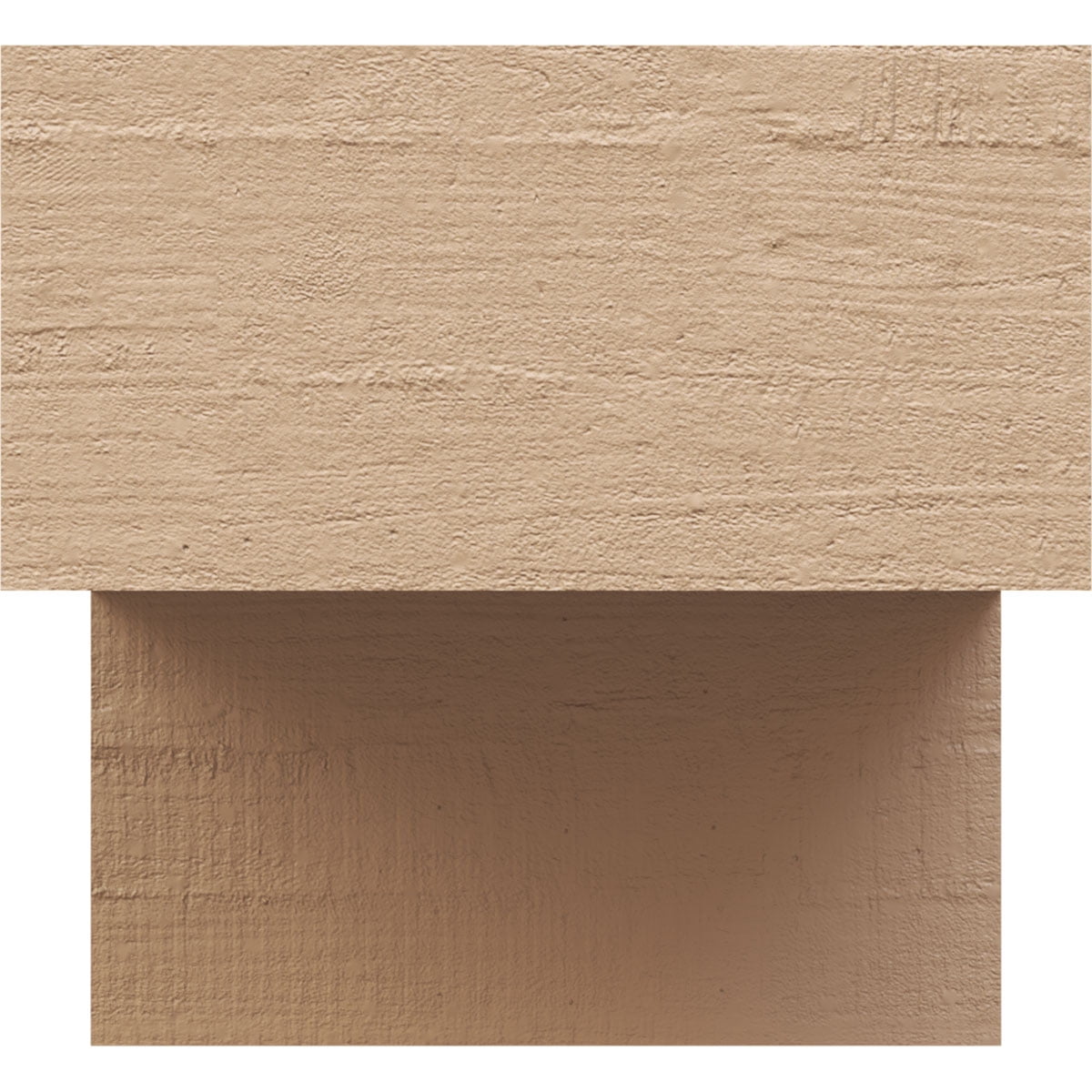8"W x 8"D x 8"H Wide Chapel Hill Rough Cedar Woodgrain TimberThane Corbel, Primed Tan