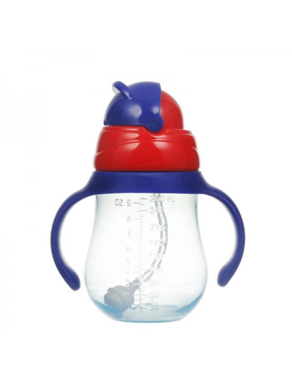 Sippy Cups For Toddlers with Straw Spill Proof,Learner Cup with Handle