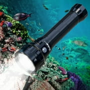 Wurkkos DL70 Scuba Diving Light 13000lm Underwater 150m LED Flashlight, 2x26650 Rechargeable Bettery, 4 Modes, Dive Torch for Teens/Adults, Suitable for Ourdoor Camping Hiking