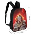 thumbnail image 2 of Pennywise Clown It Backpack Casual Daypack School Bag Backpack Satchel Rucksack Shoulder, 2 of 5