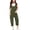 F06-Army Green, variant on FYDUU Girls Casual Jumpsuits Spaghetti Strap Sleeveless Loose Romper Long Pants With Pockets Kids Clothes Solid Color School Outfit 5-6 Years