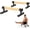 Black(L), variant on GanFindX Wooden Parallettes Bars Solid Wood Push Up Stands Anti-Slip Handstand Bars for Home Gym Strength Training S