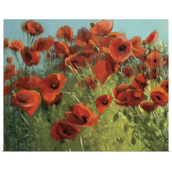 Great BIG Canvas | Rolled Shirley Novak Poster Print entitled Sunshine and Raindrops