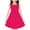Hot Pink, variant on JoyHoop Girls Sleeveless Dress Round Neck Floral Printed Sundress for Casual Home Party Beach 4-12 Years