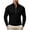 Tops-555Black, variant on LEKWK Quarter Zip Pullover Men Slim Fit Mock Neck Long Sleeve Shirts Ribbed Texture Athletic Shirts Solid Fall Winter Casual Warm