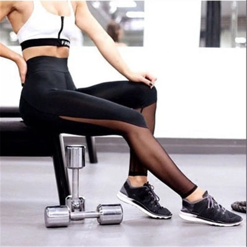 Women Sports Gym Yoga Workout Black 