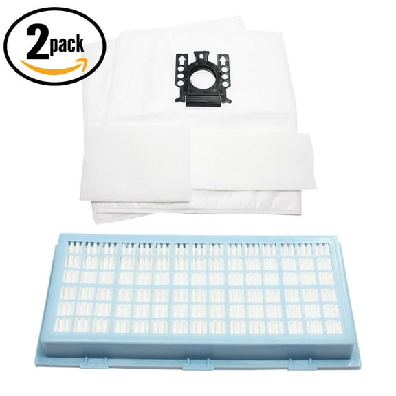 4 Replacement Miele S826 Vacuum Bags, 4 Micro Filters & 2 HEPA Filter - Compatible Miele Type GN Bags, Micro Filters & SF-AH 30, SF-HA 30, AH30 Filter