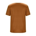 thumbnail image 6 of Htigea Cowl Neck T-Shirts for Women Summer Short Sleeve Tops Dressy Business Office Work Blouse Shirt Gold S, 6 of 7