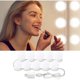 thumbnail image 1 of Kit d'éclairage LED pour miroir de courtoisie de style Hollywood avec adaptateur, 10 ampoules LED réglables à intensité variable, bande d'éclairage USB flexible de 4,5 m pour coiffeuse de maquillage d esquí esquí Gafas de esquí, 1 of 5