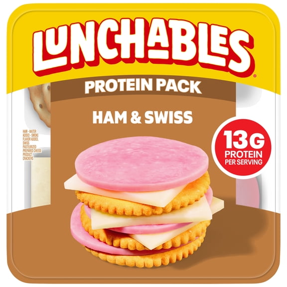 Lunchables Ham & Swiss Protein Pack, 3.2 oz Pack