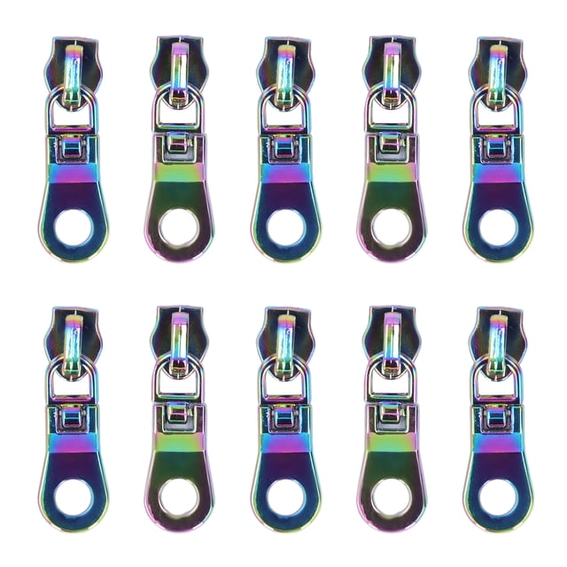 Oubit Zipper Head,10Pcs Zipper Pull Electroplating Metal Zipper Sliders Zippers Rapid Response