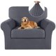 thumbnail image 1 of Funda para muebles, funda turquesa para silla, jacquard gris, 1 of 7