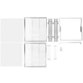 thumbnail image 6 of VEVOR 2 Tier 20"Wx21"Dx15"H Pull Out Cabinet Organizer, Heavy Duty Slide Out Pantry Shelves, Steel Roll Out Drawers, Sliding Drawer Storage for Home, 21.5"Wx22"Dx18"H Install Size for Cabinet, 6 of 10