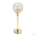 thumbnail image 1 of 2x Portavelas de Cristal Vela de Té Candelabro Centro de Mesa Dorado-L, 1 of 9