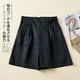 thumbnail image 3 of Pantalones cortos holgados de pierna ancha con cintura trasera de lino y algodón de 7 colores para mujer, pantalones casuales holgados de verano de talla grande para mujer, 3 of 5