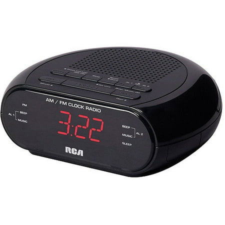RCA RC205 Dual Wake Clock Radio - Walmart.com