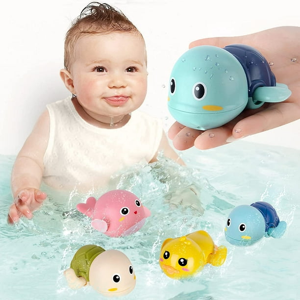 4 juguetes de baño para bebés para niños pequeños de 1 a 3 años,juegos de piscina, juegos de agua, regalo de Navidad para bañera, ducha, playa, niños pequeños, niños, niñas, 1 2 3 4 5 6 años XianweiShao 1327537056997
