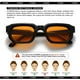 thumbnail image 5 of Gafas de Sol RETRO SUNBSR Rectangulares para Hombre y Mujer Negro/Naranja, 5 of 8