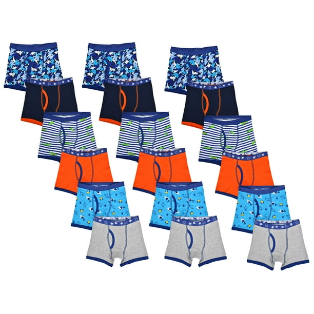 Wonder Nation Toddler Boy Boxer Briefs, 18Pack, Sizes 2T5T