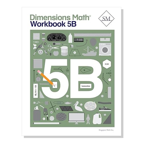 Pre-Owned Dimensions Math, Workbook 5B, Student Edition, c. 2020, 9781947226272, 1947226274 Paperback
