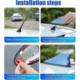 thumbnail image 2 of Vehicle antenna for FIAT 500X, with compact, stylish design, black normal black, 2 of 4