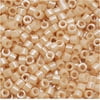 Miyuki Delica Seed Beads DB0205/DB205 11/0 Opaque Beige Glazed Luster 7.2 Grams