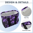 thumbnail image 4 of Large Capacity Handheld Storage Bag, Thickened Travel Organizer Bag for Picnic, Luggage & Clothing Purple Qi Skeleton, 4 of 7