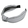 thumbnail image 7 of Unique Bargains 1 Pcs Women Knotted Headbands Fashion Wide Knot Rhinestone Head Bands Hair Accessories Gray, 7 of 7