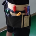 thumbnail image 3 of 5-Pocket Single Side Tool Belt Pouch/Work Apron for Carpenters, Gardener and Builders, Durable Canvas Construction, Adjustable Belt, 3 of 9