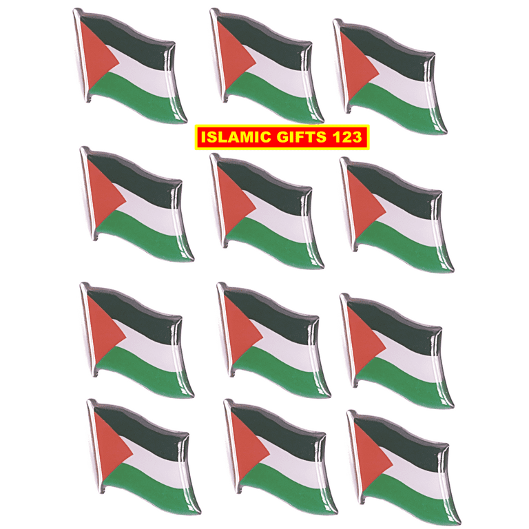 Palestine Flag Lapel Pin Badge Country Flag Emblem Pin Metal