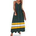 thumbnail image 1 of Vestido sin mangas de Green Bay Lines, elegante y chic, vestidos de mujer, promoción de ropa para mujer, verano, 1 of 7