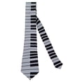 thumbnail image 1 of Cravate Design Musique Skinny (Blanc), 1 of 1