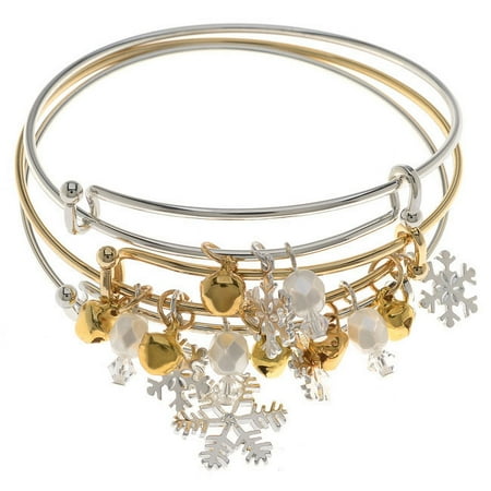 Winter Wonderland Bangle Bracelet Set - Exclusive Beadaholique Jewelry Kit