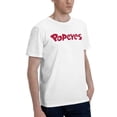 thumbnail image 2 of Popeyes Logo Men'S Basic Short Sleeve T-Shirt Vogue White 4x-Large, 2 of 8