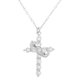 thumbnail image 1 of Luxurious Cross Pendant Necklace For Women Formal Attire Silver Everyday Wear 1Pack, 1 of 5