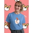 thumbnail image 2 of Corgi And Gray Kitten T-Shirt Women -Image by Shutterstock, Female 4X-Large, 2 of 4