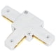 thumbnail image 1 of Conector T de riel L Uxcell, circuito único J tipo 2-cable-1 riel 110-220V para sistema de iluminación de riel [Blanco], 1 of 6