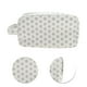 thumbnail image 4 of Bolsas de maquillaje de moda rectangular con puntos 1 Pc para viajar blanco gris poliéster, 4 of 5