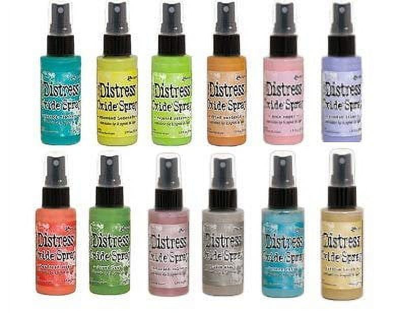 MEGA Oxide Bundle - Complete 2019 Tim Holtz Distress Oxide Collection of 60 Sprays with Bonus PTP Blending Sticks - Includes Newest Releases!