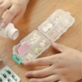 thumbnail image 3 of Travel Pill Organizer Box, Portable Pill Case, Pill Box Dispenser, With 10 Compartments For Different Medicines, 3 of 3
