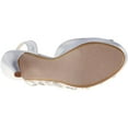 thumbnail image 6 of Benjamin Walk 848231018827 Touch Ups Womens Maureen Platform Sandal, White - Medium 10, 6 of 7