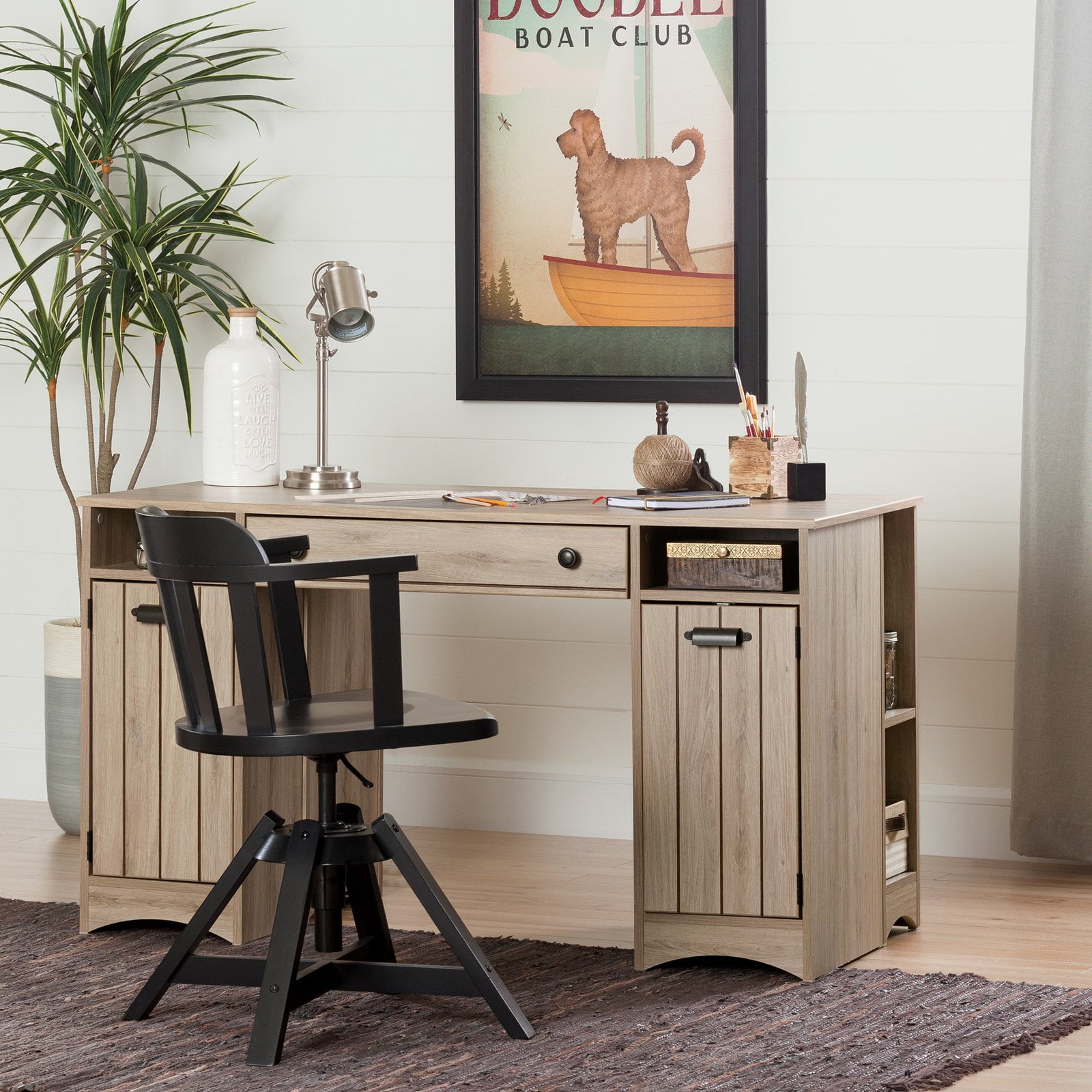 South Shore Artwork Craft Table with Storage, Multiple Finishes
