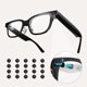 thumbnail image 4 of 20 pegatinas de sombreado para gafas inteligentes, reutilizables, suaves, adhesivas, cubiertas para indicadores LED, pegatinas de privacidad negras mate, accesorios para gafas inteligentes., 4 of 8