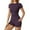 Purple, variant on Hpapadks Work Out Sets Gym for Women 2 Piece Seamless Short Sleeve Solid Tight Tops High Waist Shorts Stretchy Gym Workout Yoga Outfit Yoga Sets for Women Army Green L
