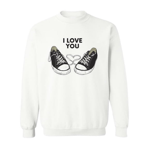 I Love You Sketch Sweatshirt Women -Image by Shutterstock, Female x-Large