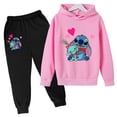 thumbnail image 2 of Conjunto de sudaderas con capucha y pantalones de punto para niños y niñas, sudaderas con capucha y punto para niños y niñas, ropa de moda para niños, 2 of 5