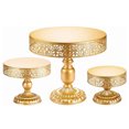thumbnail image 1 of Oubit Cake Stand,3PCS Gold Cake Stand Cake Serving Stand Dessert Display Table Striking Appearance, 1 of 9