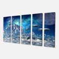 thumbnail image 2 of Blue Alien Planet - Impression sur Toile Paysage, 2 of 3
